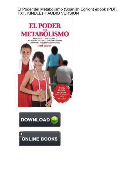 el poder del metabolismo pdf
